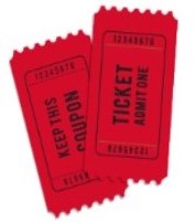 Artistic Raffle Ticket- 5 for $20