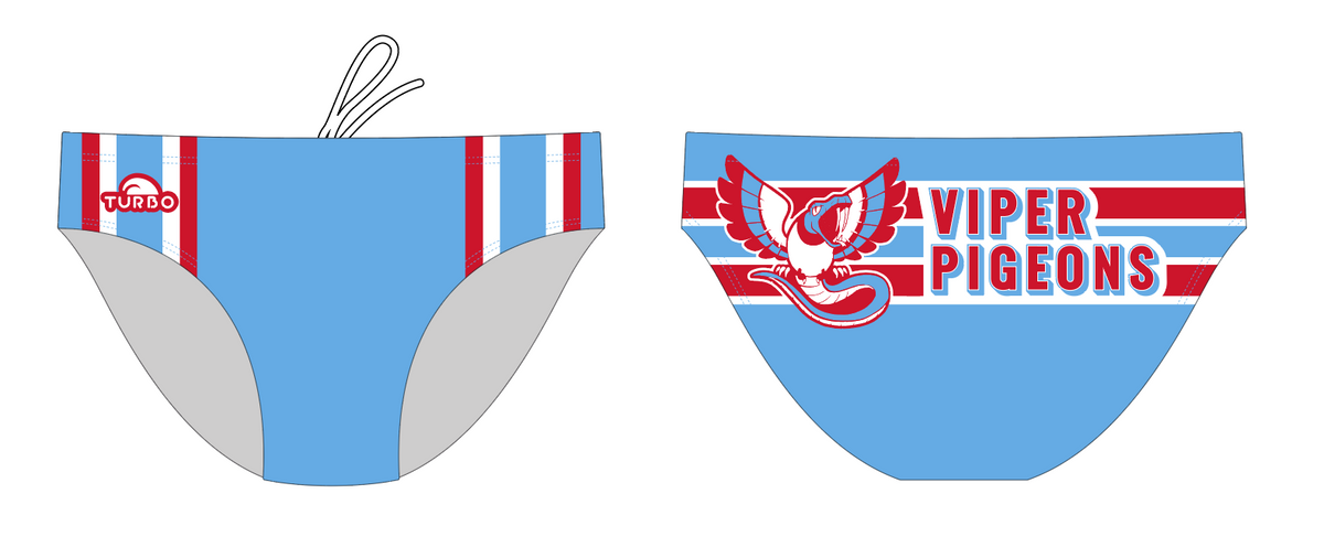 Viper Pigeon WPC (Oilers)- Mens TURBO Water Polo Suit (Made to order)