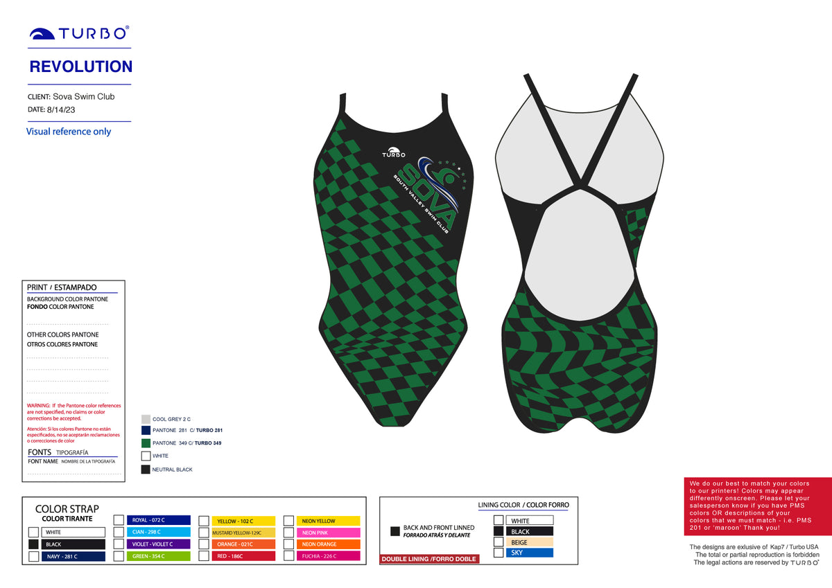 SOVA Swim Club - Team Store - Revolution