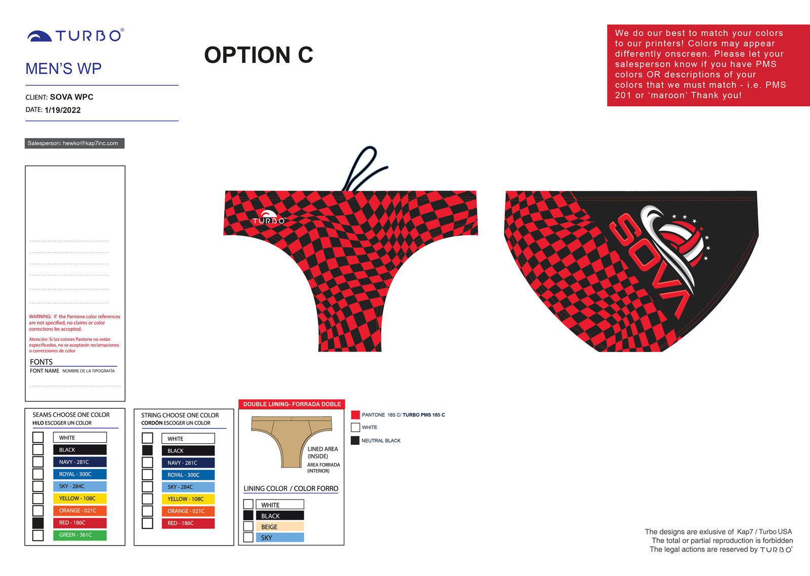 SOVA WPC- Team Store - Brief