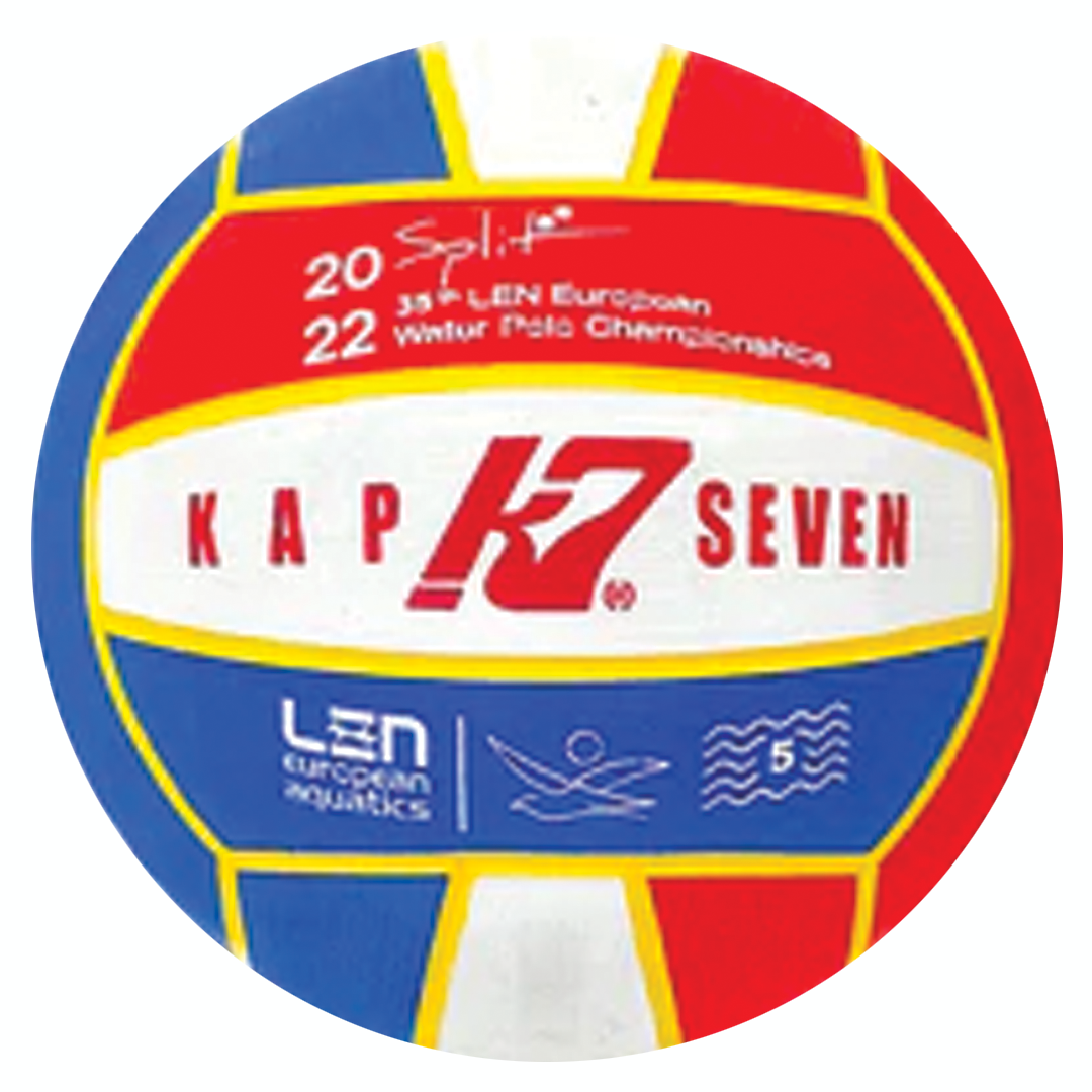 KAP7 2022 Len Split European Championships Water Polo Ball - Size 5