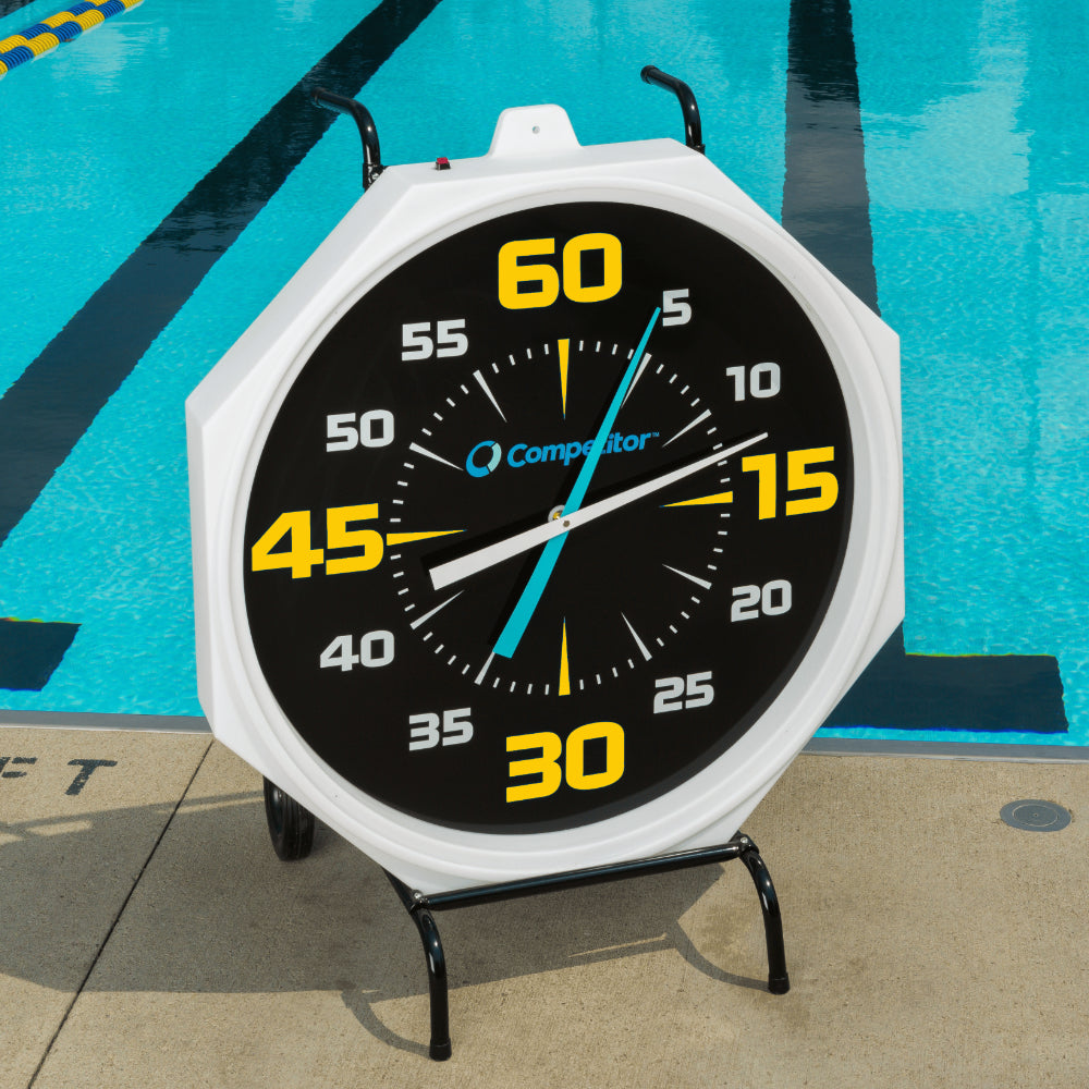 Competitor 31" Pace Clock- White Base Black Face