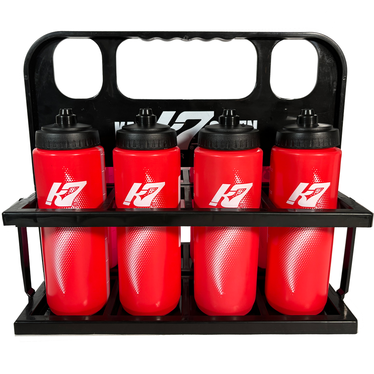 KAP7 Black Folding Water Bottle Carrier- Black