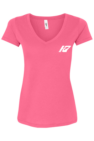 KAP7 Breast Cancer Awareness Women’s V-Neck T-Shirt
