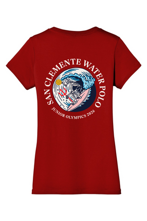 San Clemente WPC 2026 JO's District Women’s Perfect Weight V-Neck Tee