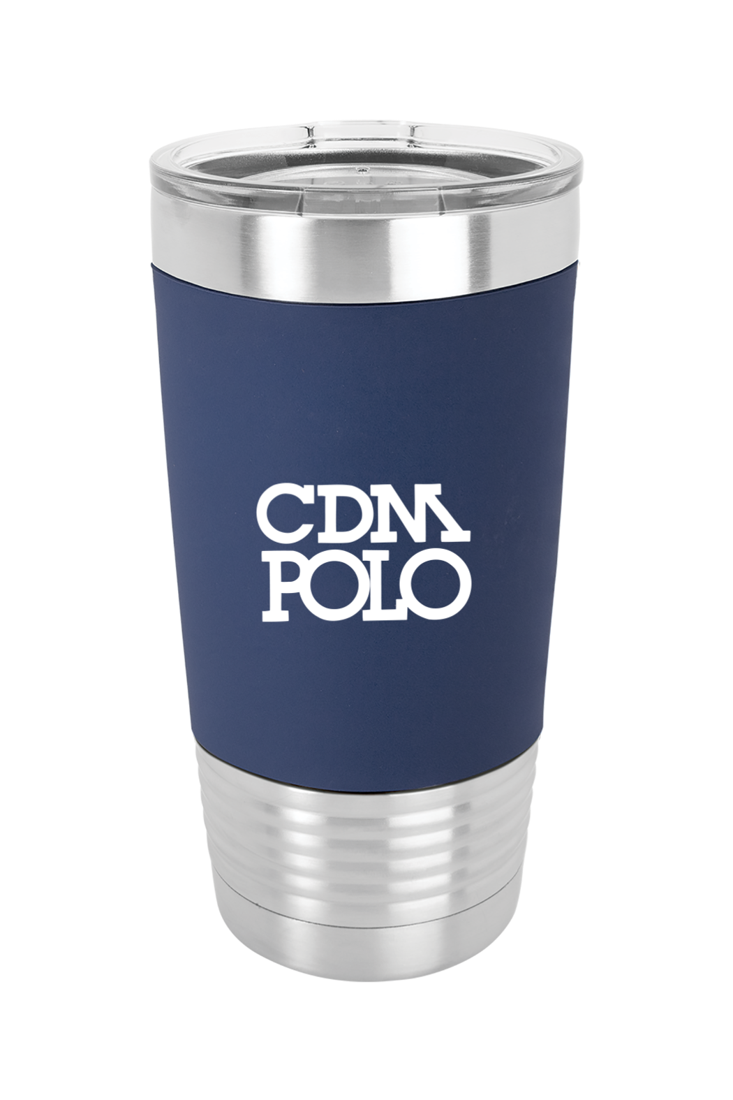 CDM POLO 20 oz. Tumbler with Silicone Grip and Clear Lid