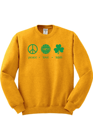 KAP7 Peace Love Irish Crewneck Sweatshirt