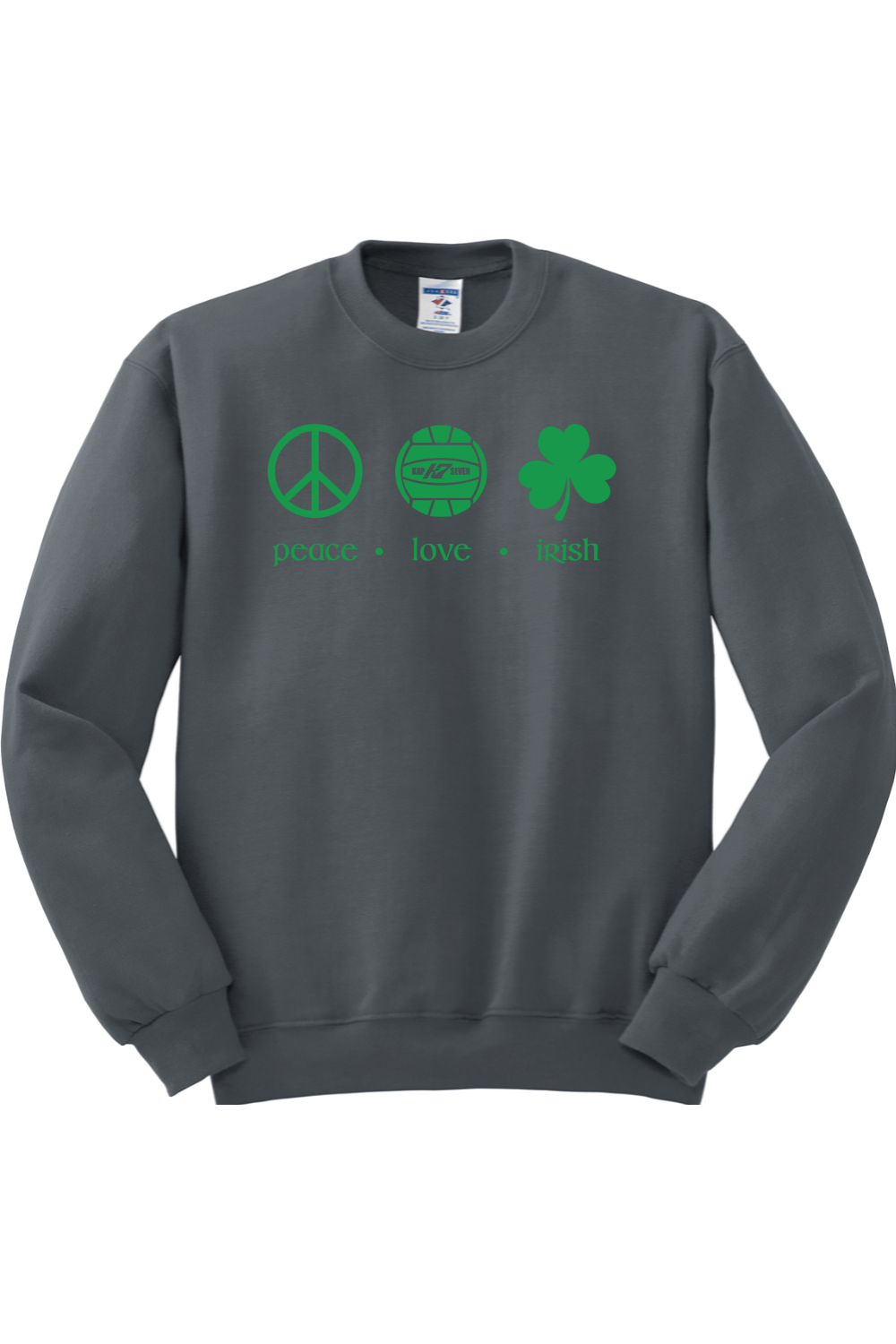KAP7 Peace Love Irish Crewneck Sweatshirt