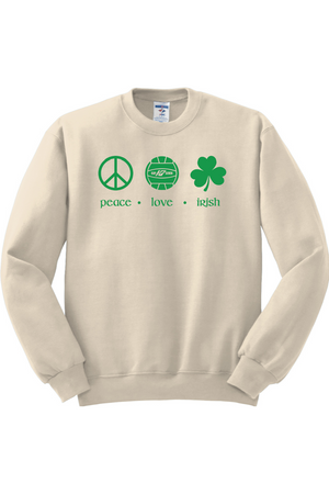 KAP7 Peace Love Irish Crewneck Sweatshirt