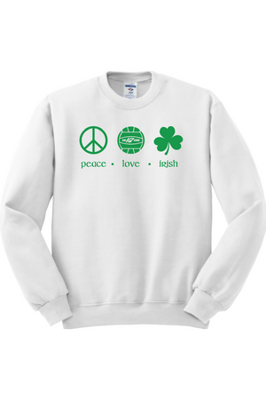 KAP7 Peace Love Irish Crewneck Sweatshirt