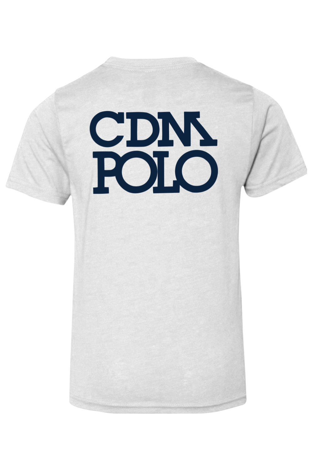 CDM POLO Youth Next Level CVC Crew - White