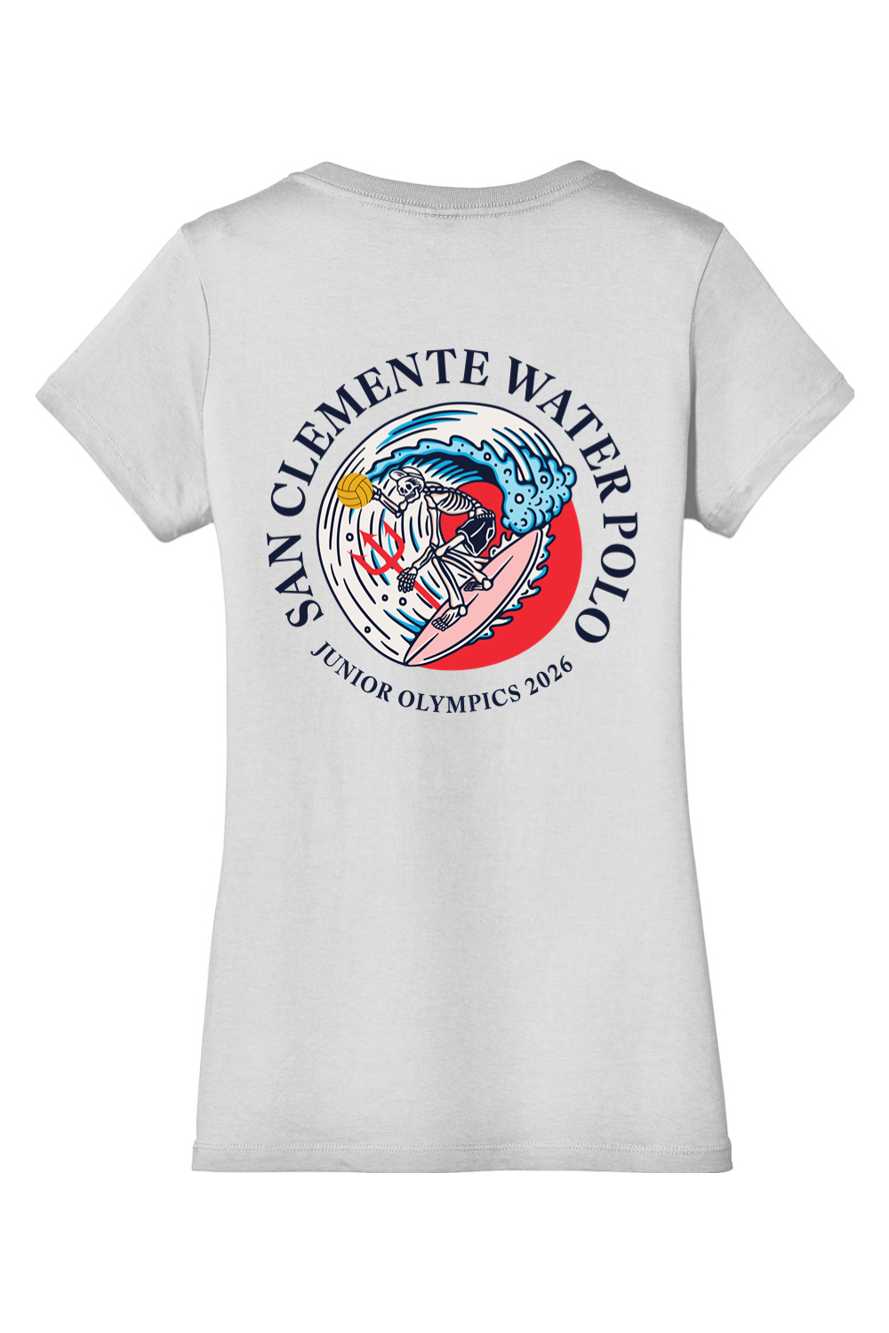 San Clemente WPC 2026 JO's District Women’s Perfect Weight V-Neck Tee