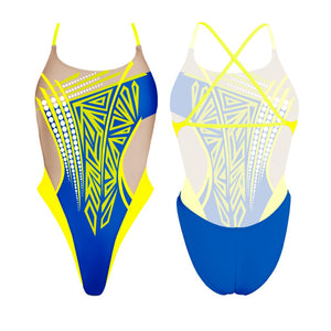 Turbo Women's Artistic Swim Suit B003 Lycra