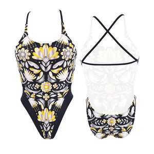 Turbo Women's Artistic Swim Suit B005 Lycra