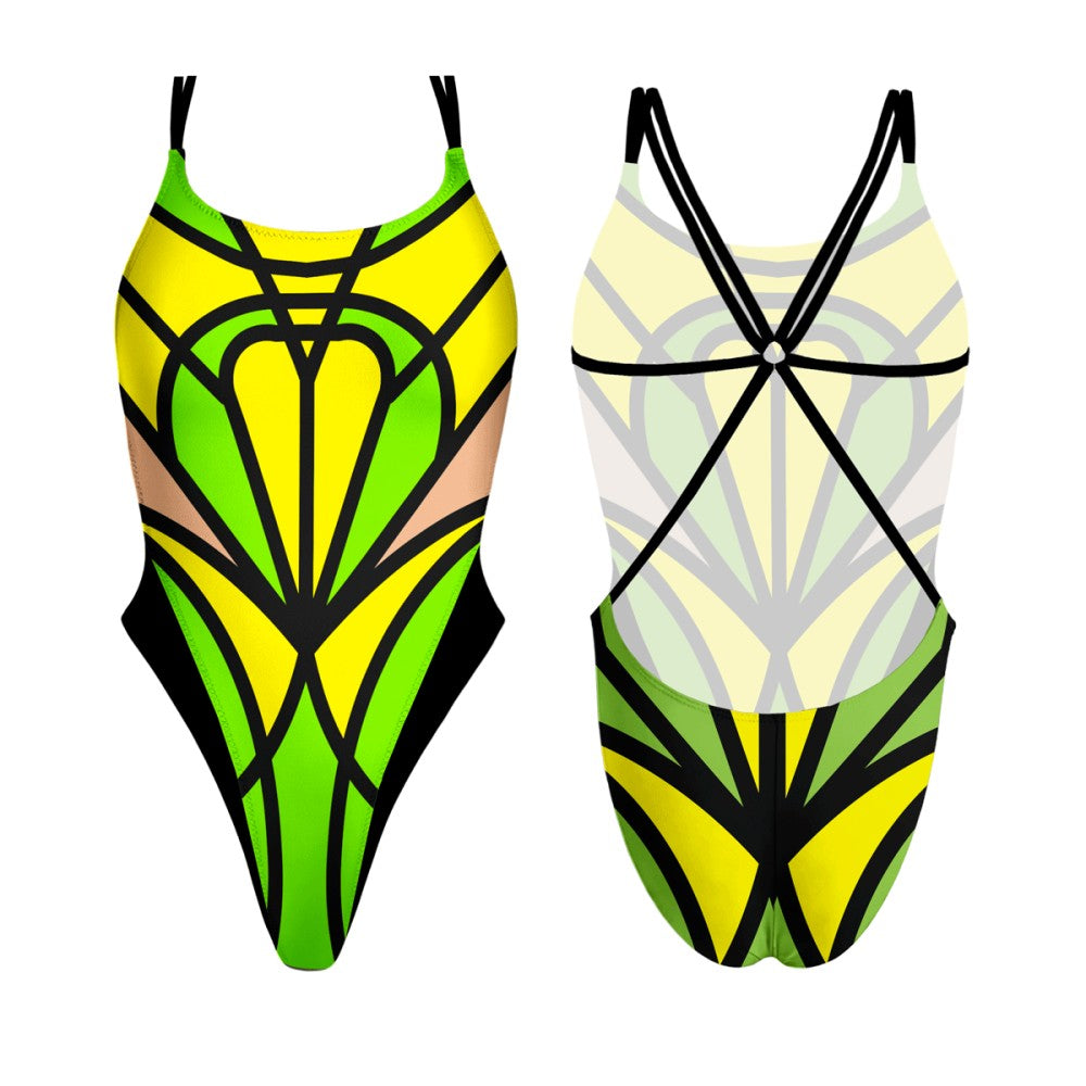 Turbo Women's Artistic Swim Suit Es001 Lycra