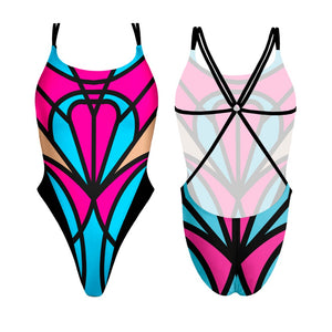 Turbo Women's Artistic Swim Suit Es001 Lycra