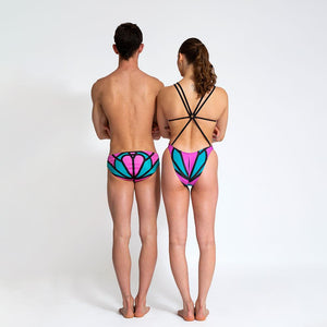 Turbo Women's Artistic Swim Suit Es001 Lycra