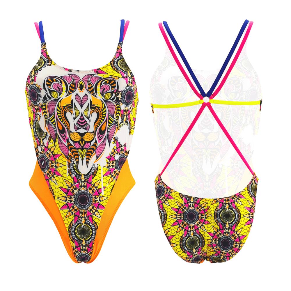 Turbo Women's Artistic Swim Suit Es003 Lycra