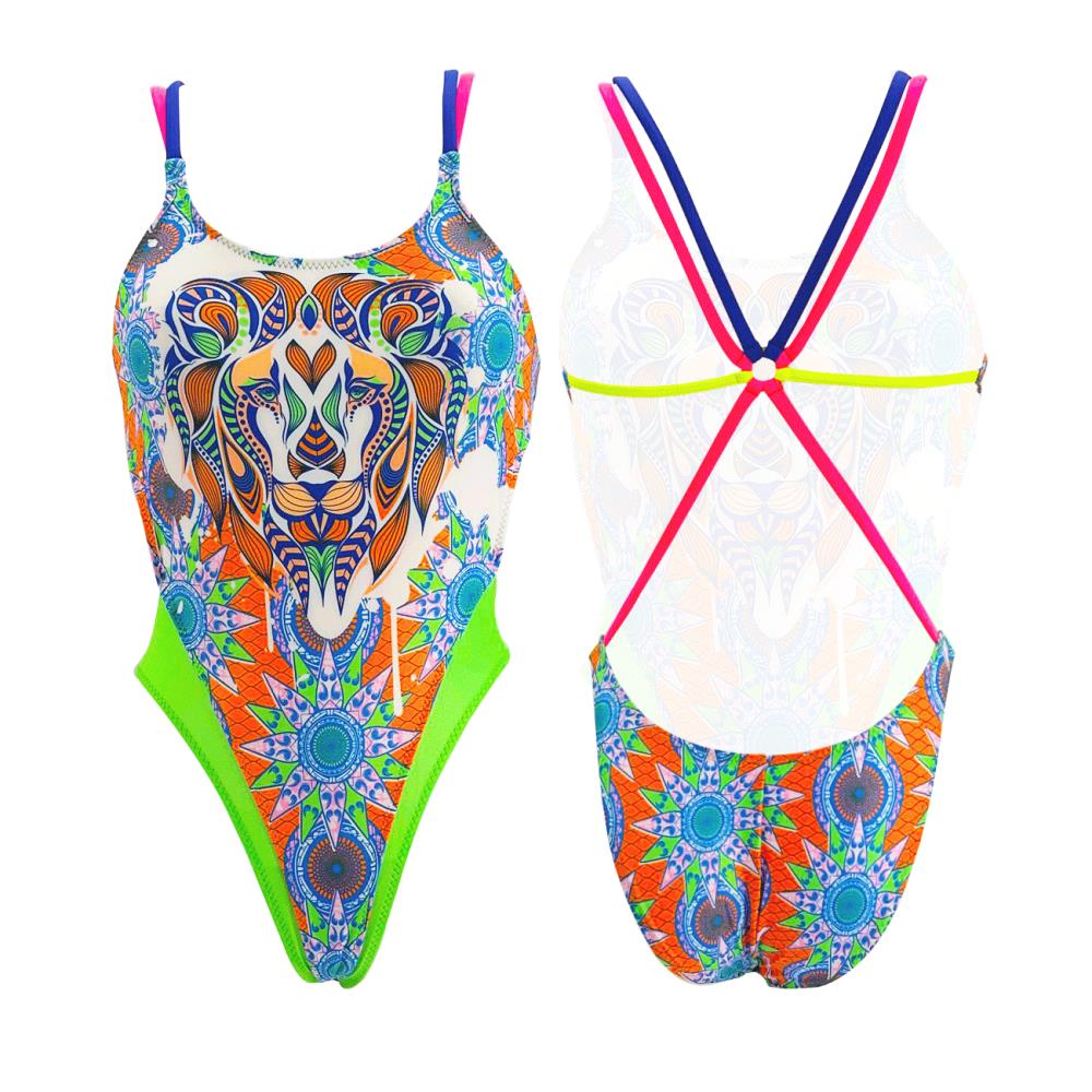 Turbo Women's Artistic Swim Suit Es003 Lycra