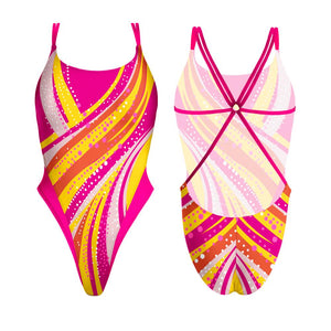 Turbo Women's Artistic Swim Suit Es007 Lycra