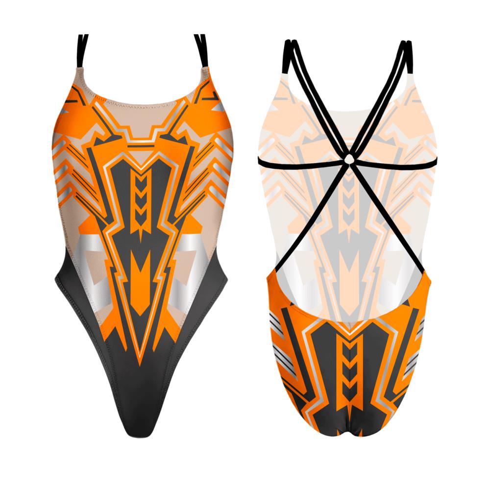 Turbo Women's Artistic Swim Suit Es009 Lycra