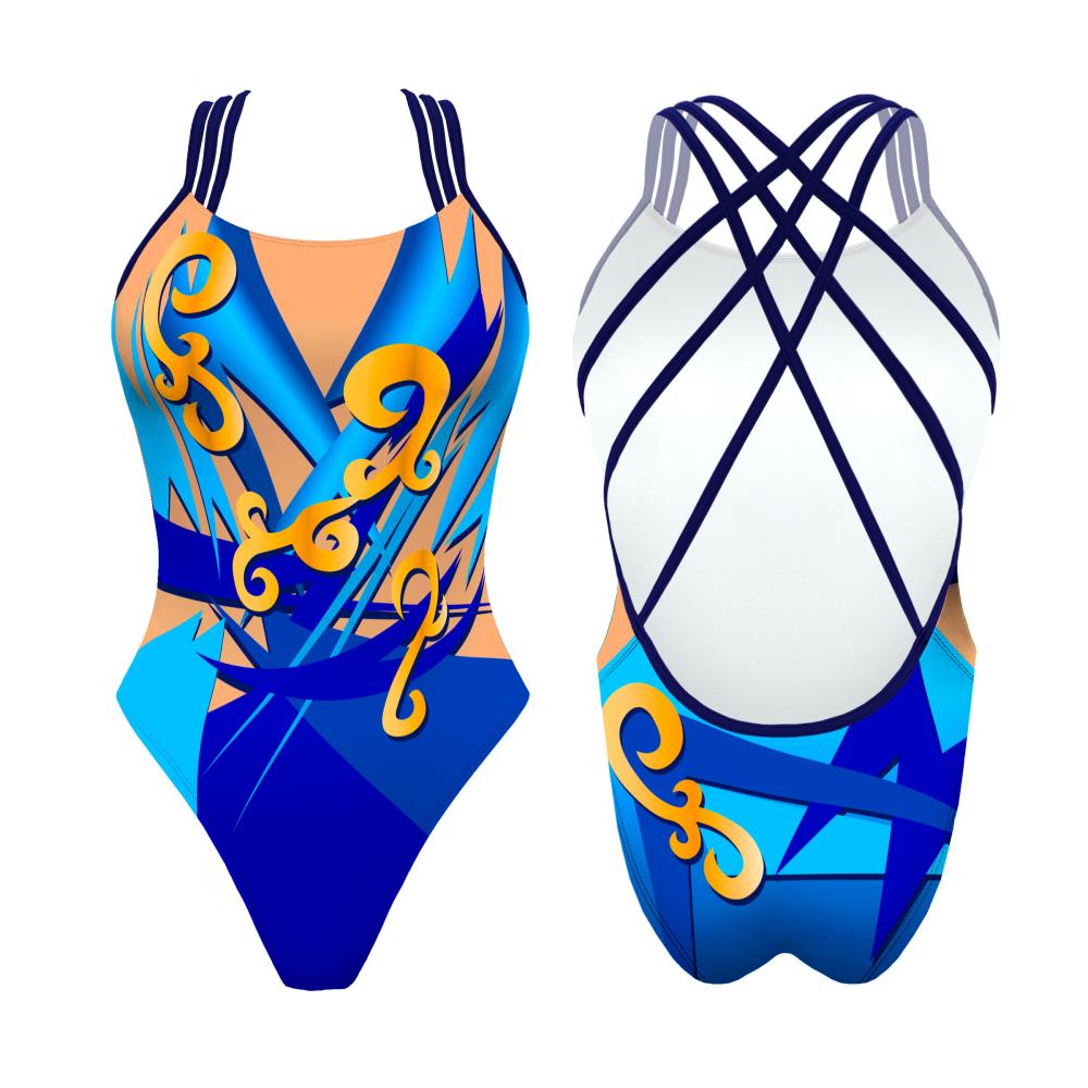 Turbo Women's Artistic Swim Suit F001 Lycra