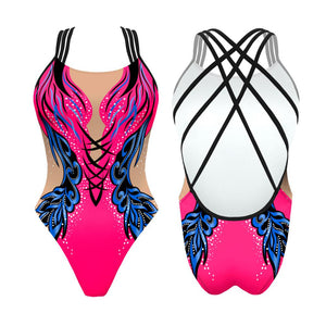 Turbo Women's Artistic Swim Suit F002 Lycra