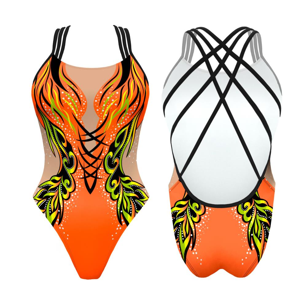 Turbo Women's Artistic Swim Suit F002 Lycra