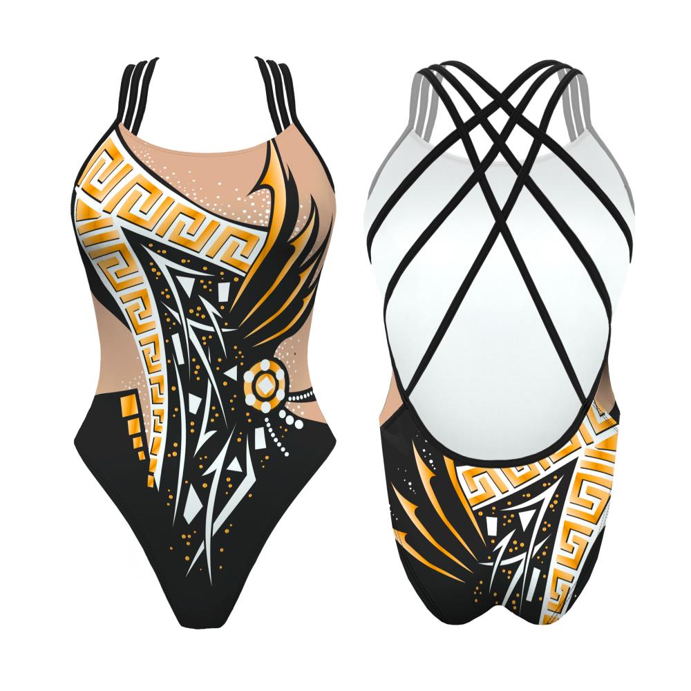 Turbo Women's Artistic Swim Suit F005 Lycra