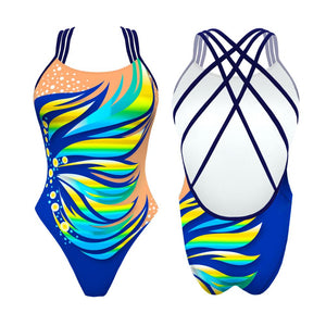 Turbo Women's Artistic Swim Suit F007 Lycra