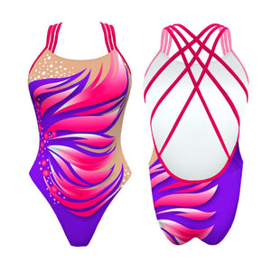 Turbo Women's Artistic Swim Suit F007 Lycra