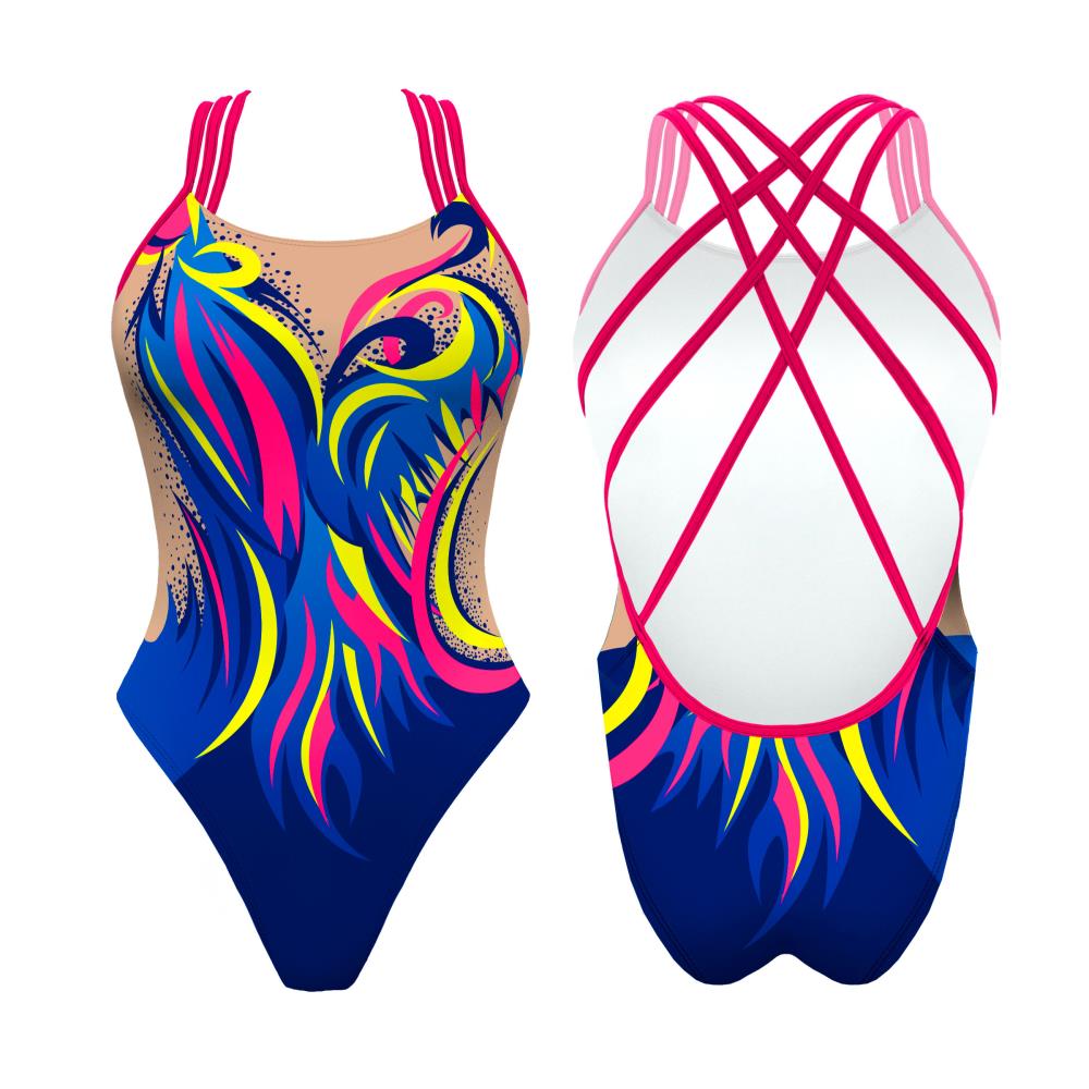 Turbo Women's Artistic Swim Suit F008 Lycra