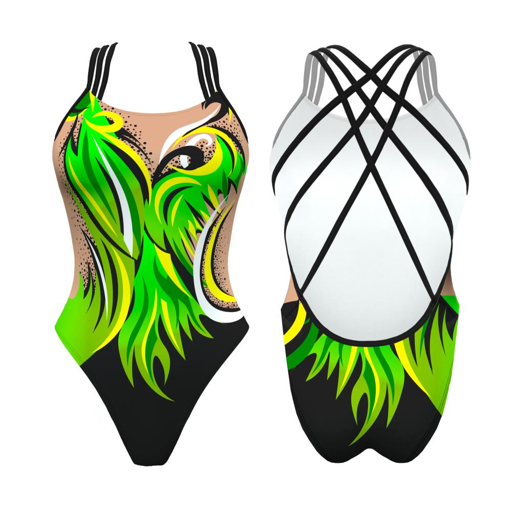 Turbo Women's Artistic Swim Suit F008 Lycra
