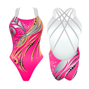 Turbo Women's Artistic Swim Suit F009 Lycra