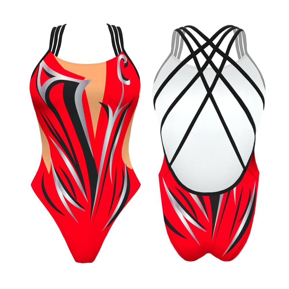 Turbo Women's Artistic Swim Suit F010 Lycra