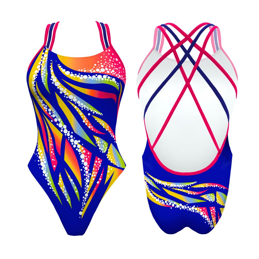 Turbo Women's Artistic Swim Suit F011 Lycra