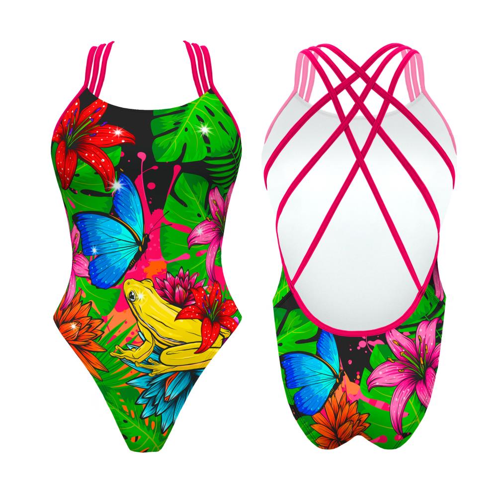 Turbo Women's Artistic Swim Suit F013 Lycra