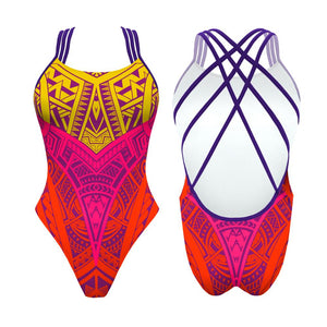 Turbo Women's Artistic Swim Suit F014 Lycra