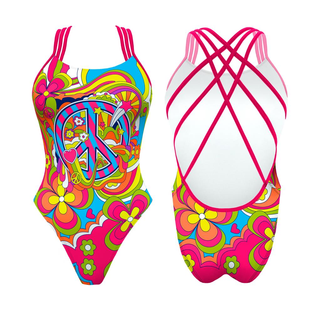 Turbo Women's Artistic Swim Suit F015 Lycra