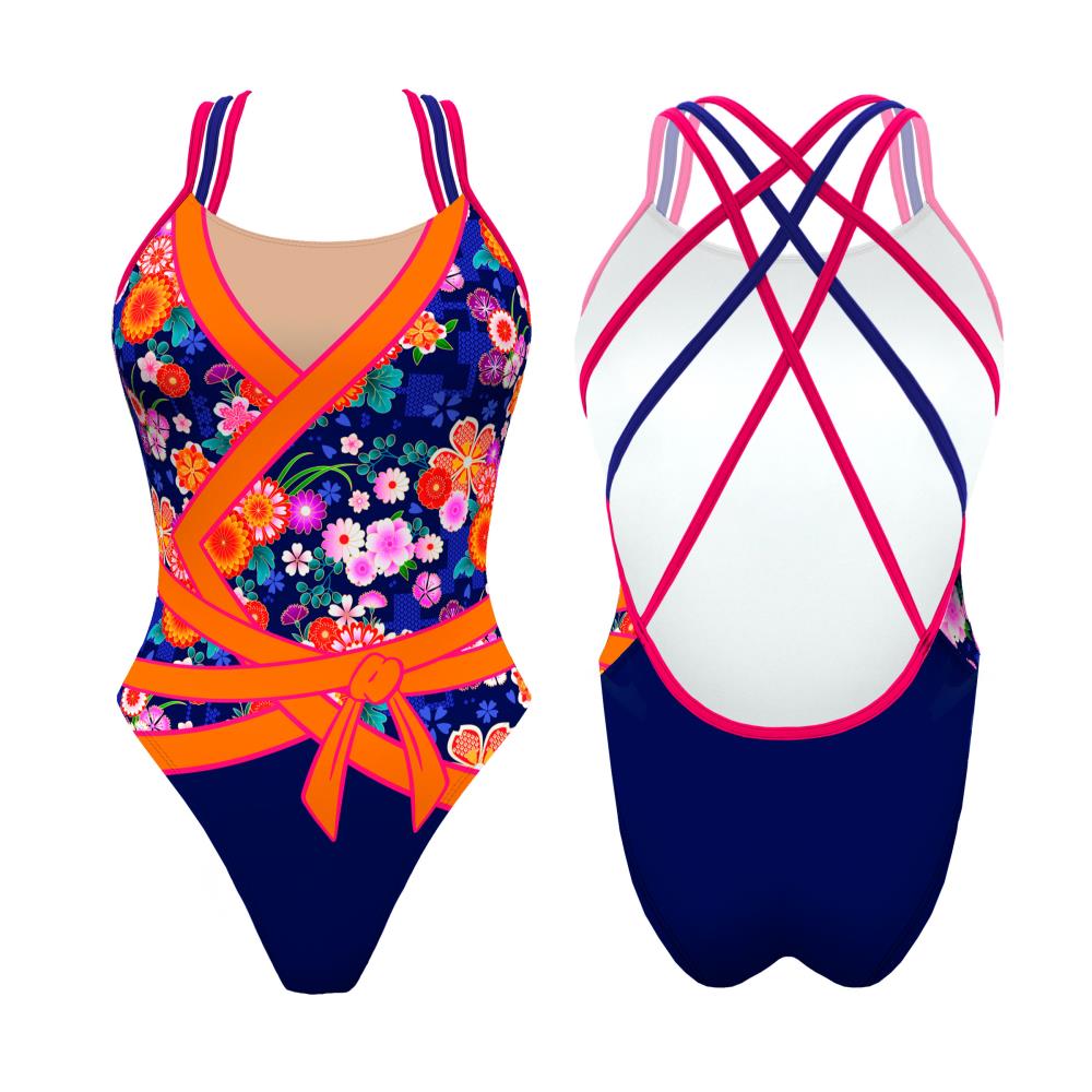 Turbo Women's Artistic Swim Suit F019 Lycra