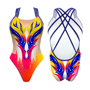 Turbo Women's Artistic Swim Suit F024 Lycra