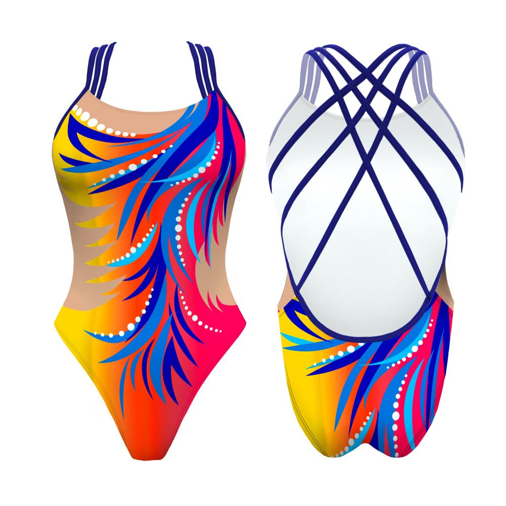 Turbo Women's Artistic Swim Suit F025 Lycra