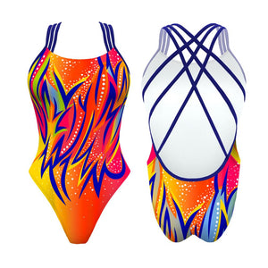 Turbo Women's Artistic Swim Suit F026 Lycra
