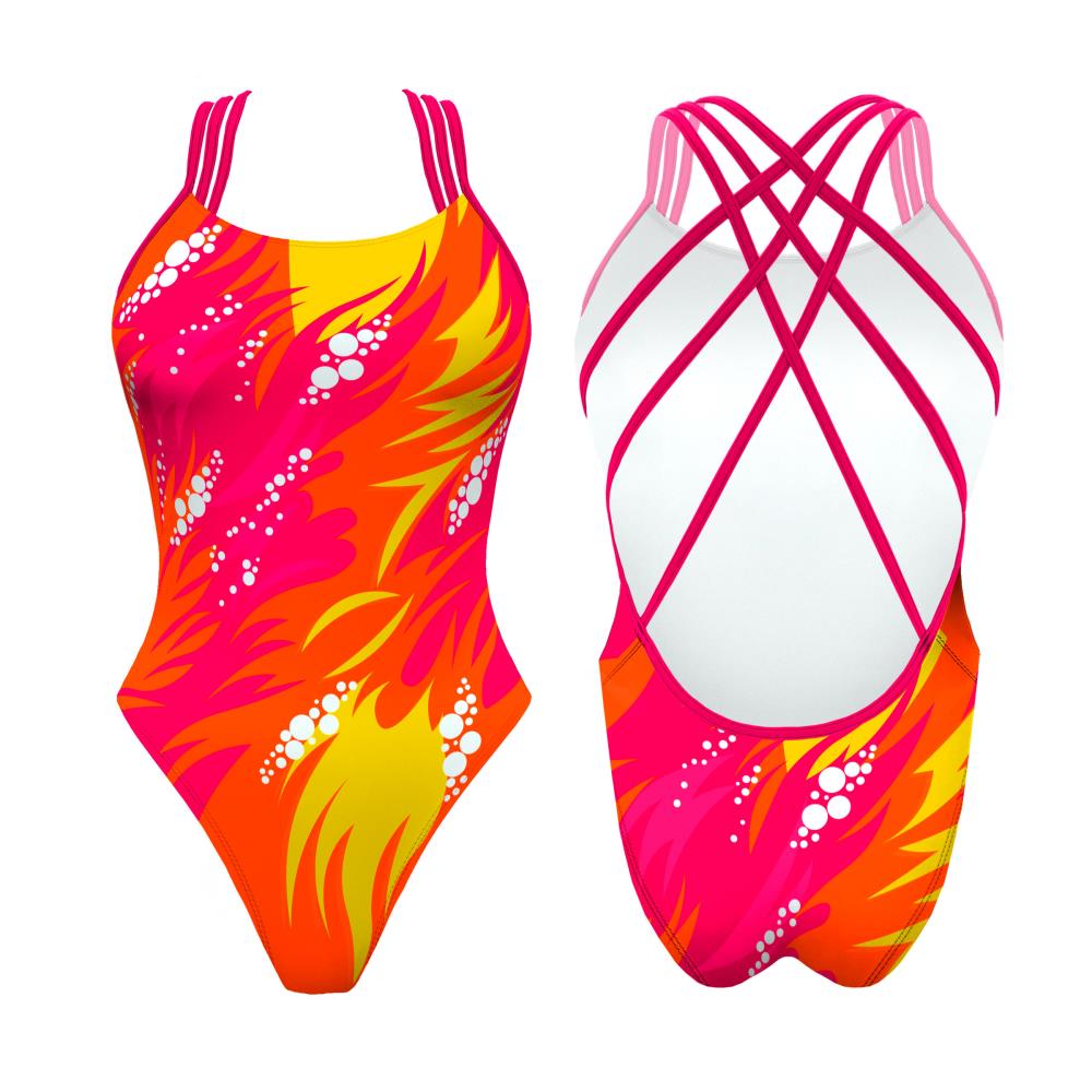 Turbo Women's Artistic Swim Suit F027 Lycra