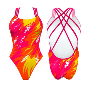 Turbo Women's Artistic Swim Suit F027 Lycra