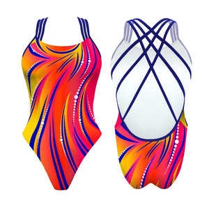 Turbo Women's Artistic Swim Suit F028 Lycra
