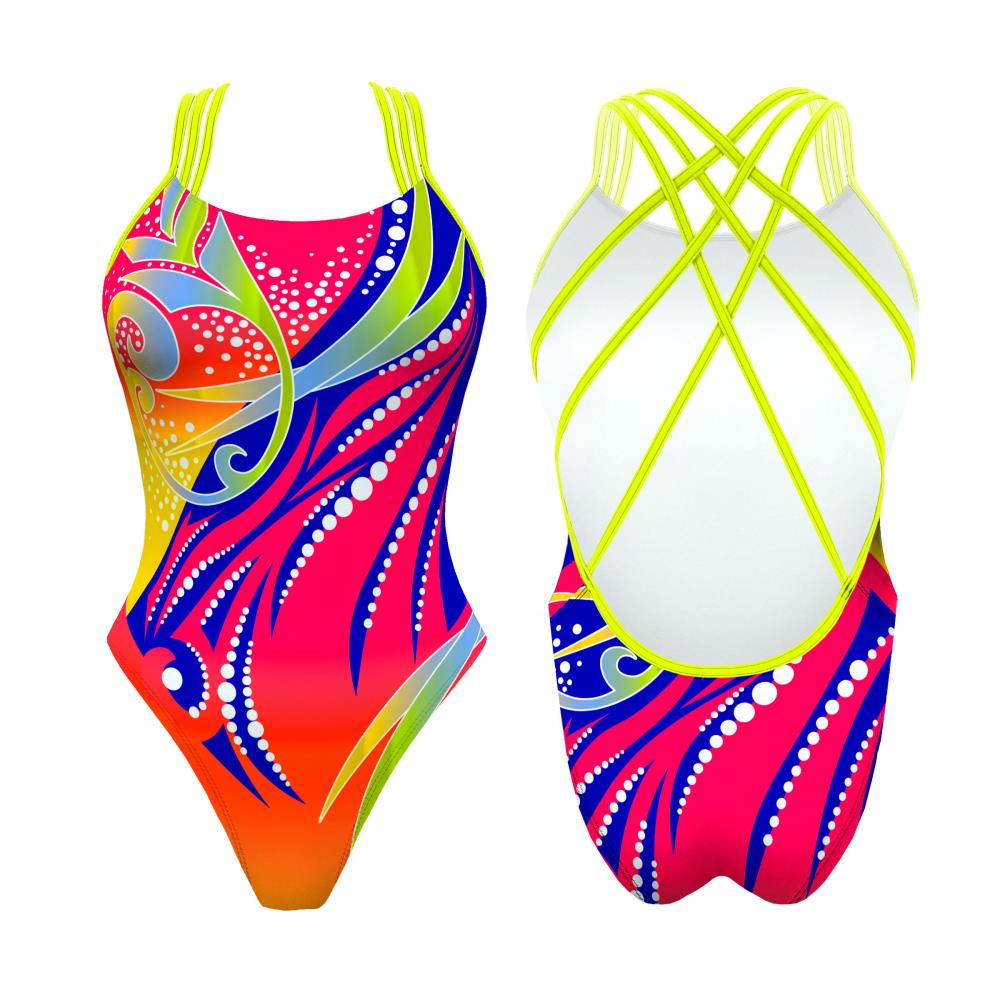 Turbo Women's Artistic Swim Suit F029 Lycra
