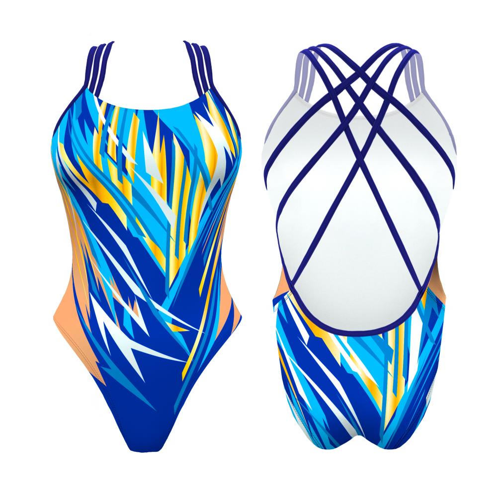 Turbo Women's Artistic Swim Suit F030 Lycra