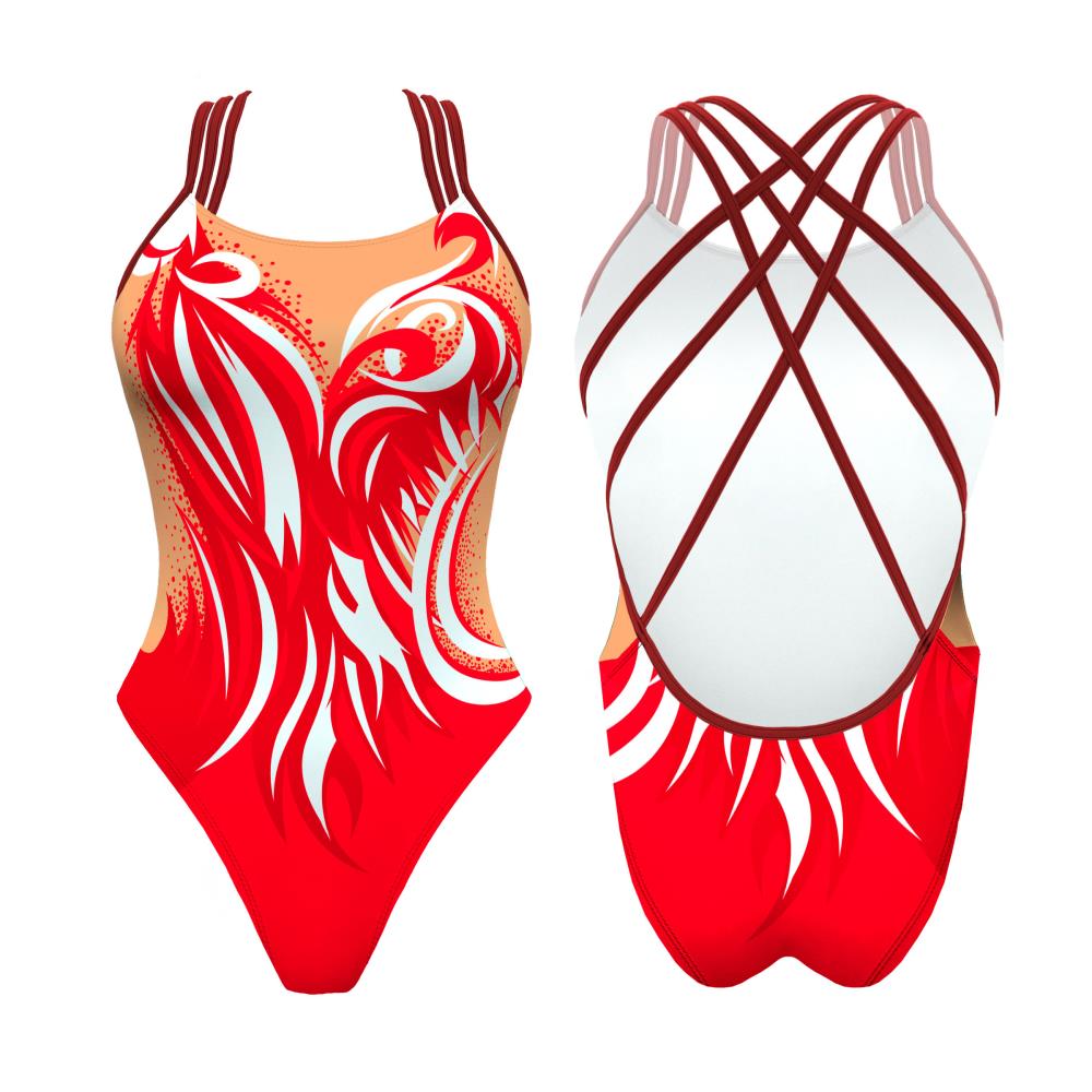 Turbo Women's Artistic Swim Suit F031 Lycra