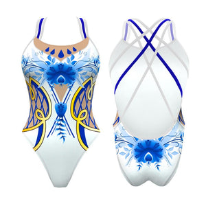 Turbo Women's Artistic Swim Suit F036 Lycra